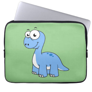 Funda Para Portátil Ilustracion De Un Brontosauro.