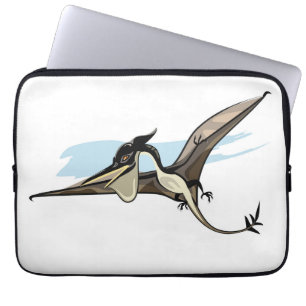 Funda Para Portátil Ilustracion De Un Dinosaurio Pteranodon.