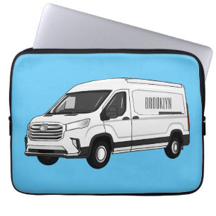 Funda Para Portátil Ilustracion del personalizado de la camioneta de e
