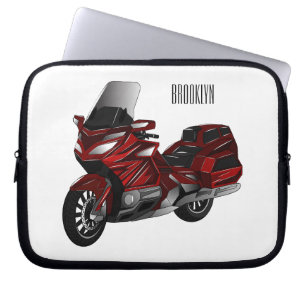 Funda Para Portátil Ilustracion del personalizado de motocicleta de To