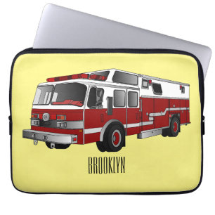 Funda Para Portátil Ilustracion del personalizado del motor de fuego