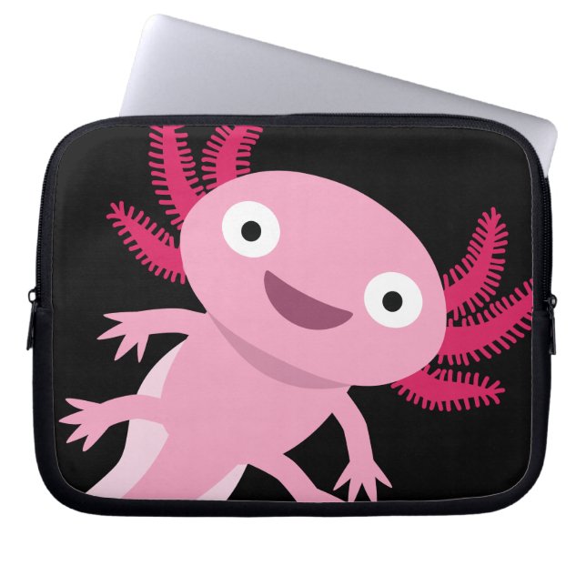 Funda Para Portátil Ilustracion divertido Axolotl (Frente)