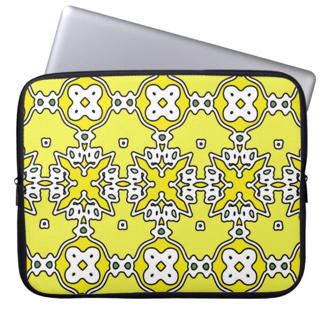 Funda Para Portátil Ilustracion geométrico abstracto. Patrón. El final (Frente)