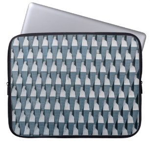 Funda Para Portátil Ilustracion gris y blanco