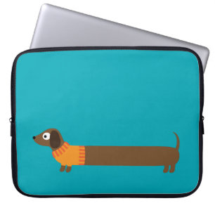 Funda Para Portátil Ilustracion largo lindo del Dachshund