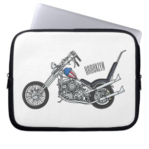 Funda Para Portátil Ilustracion personalizado Chopper Motorcycle 1950
