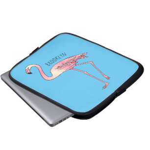 Funda Para Portátil Ilustracion personalizado de aves de Flamingo