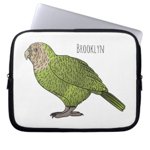 Funda Para Portátil Ilustracion personalizado de aves Kakapo