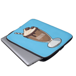 Funda Para Portátil Ilustracion personalizado de batido de chocolate