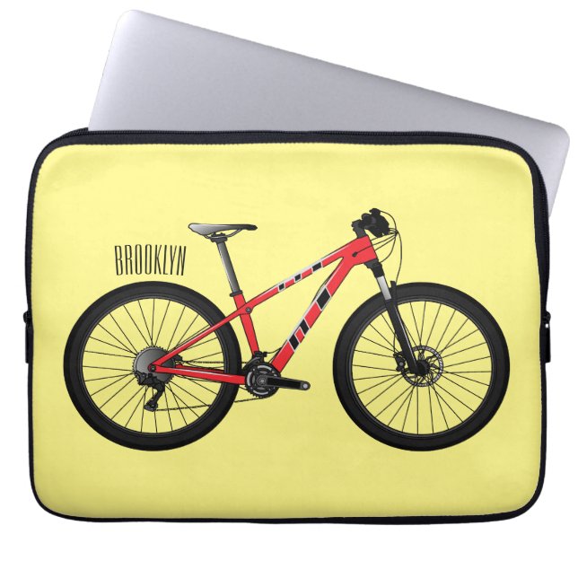 Funda Para Portátil Ilustracion personalizado de bicicletas (Frente)