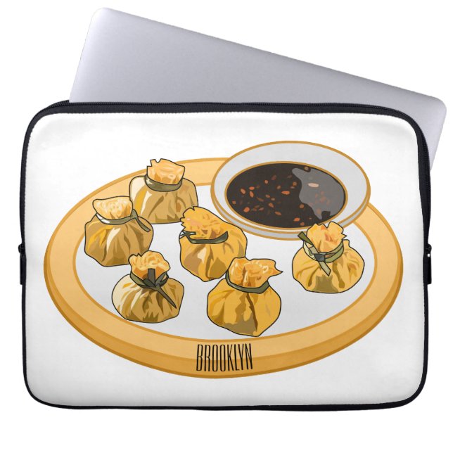 Funda Para Portátil Ilustracion personalizado de bolso de camarón tail (Frente)