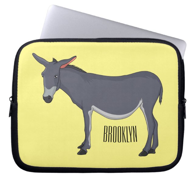 Funda Para Portátil Ilustracion personalizado de burro (Frente)