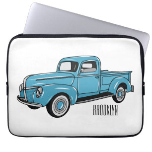 Funda Para Portátil Ilustracion personalizado de camioneta clásica