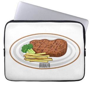 Funda Para Portátil Ilustracion personalizado de carne