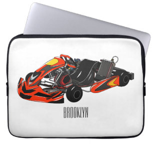 Funda Para Portátil Ilustracion personalizado de carreras de Kart