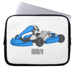Funda Para Portátil Ilustracion personalizado de carreras de Kart