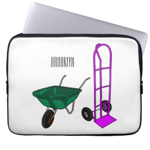 Funda Para Portátil Ilustracion personalizado de carretillas y carrito