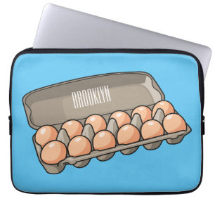 Funda Para Portátil Ilustracion personalizado de cartón de huevo