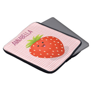 Funda Para Portátil Ilustracion personalizado de fresa cute kawaii