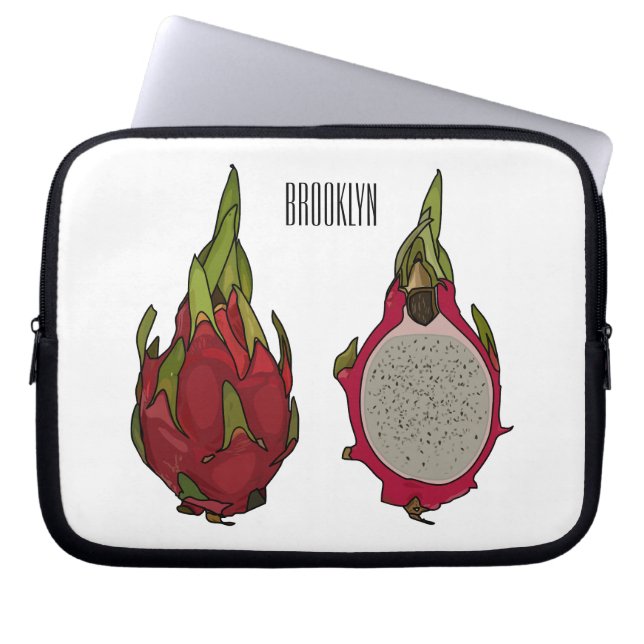 Funda Para Portátil Ilustracion personalizado de fruta dragón (Frente)