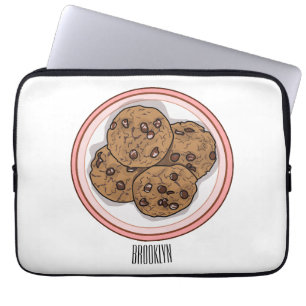 Funda Para Portátil Ilustracion personalizado de galletas de chocolate