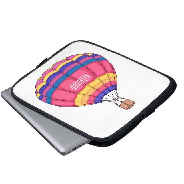 Funda Para Portátil Ilustracion personalizado de globo aerostático (Inferior anverso)