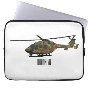 Funda Para Portátil Ilustracion personalizado de helicópteros del ejér