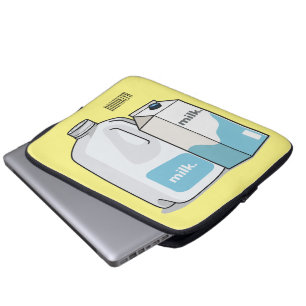 Funda Para Portátil Ilustracion personalizado de leche