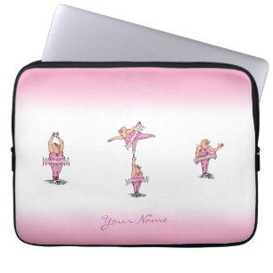 Funda Para Portátil Ilustracion Personalizado de los chicos rosados de