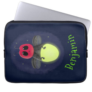 Funda Para Portátil Ilustracion personalizado de luciérnaga de bichos 