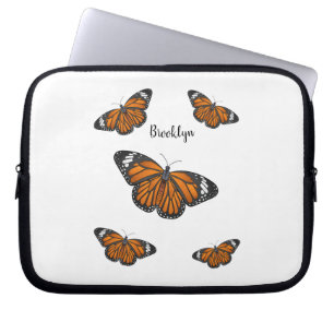 Funda Para Portátil Ilustracion personalizado de mariposa monarca