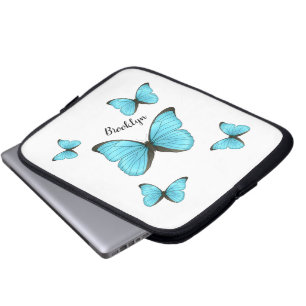 Funda Para Portátil Ilustracion personalizado de mariposas morfo