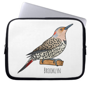 Funda Para Portátil Ilustracion personalizado de pájaro parpadeante de