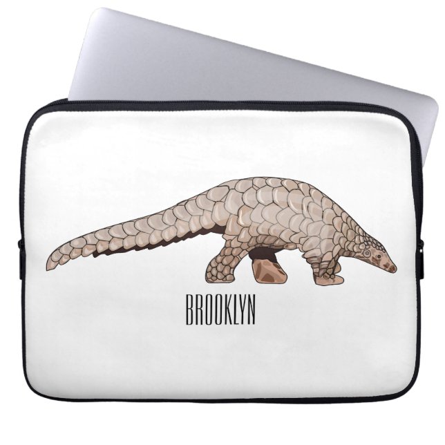 Funda Para Portátil Ilustracion personalizado de Pangolin (Frente)
