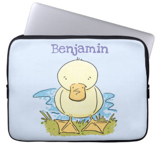 Funda Para Portátil Ilustracion personalizado de pato amarillo
