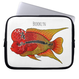 Funda Para Portátil Ilustracion personalizado de peces cíclicos de cue