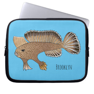 Funda Para Portátil Ilustracion personalizado de pez mano