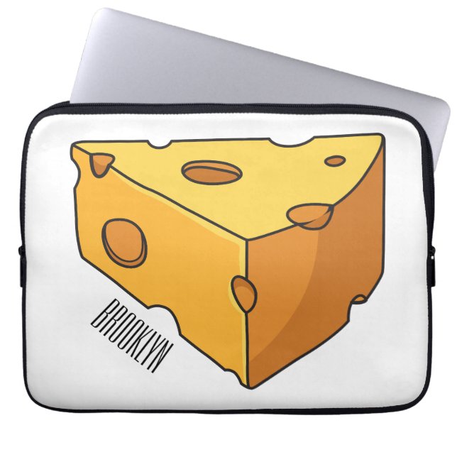 Funda Para Portátil Ilustracion personalizado de queso (Frente)