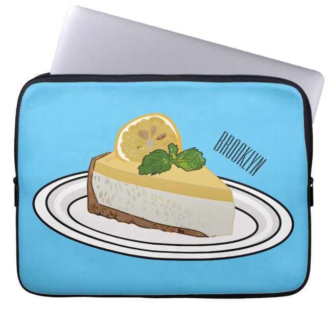 Funda Para Portátil Ilustracion personalizado de queso de limón (Frente)