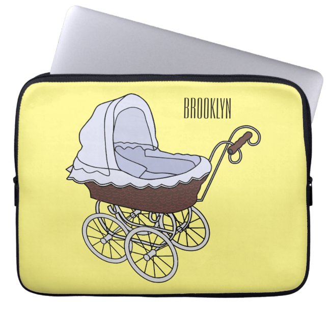 Funda Para Portátil Ilustracion personalizado de Stroller (Frente)