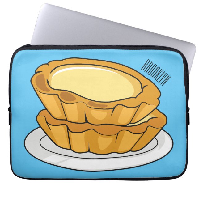 Funda Para Portátil Ilustracion personalizado de tarta de huevo (Frente)