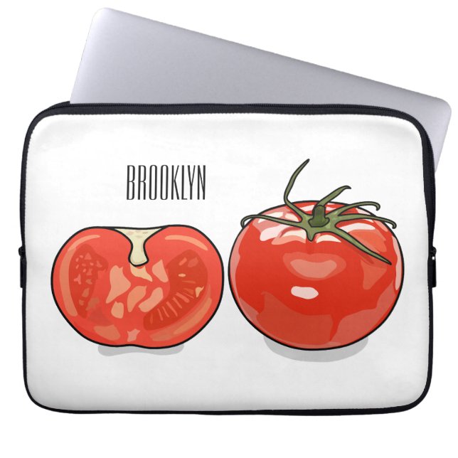 Funda Para Portátil Ilustracion personalizado de tomate (Frente)