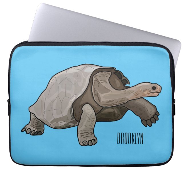 Funda Para Portátil Ilustracion personalizado de tortugas de Galápagos (Frente)