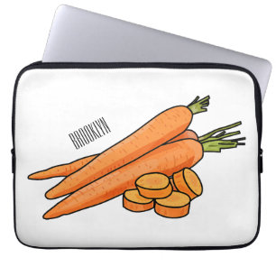 Funda Para Portátil Ilustracion personalizado de zanahoria