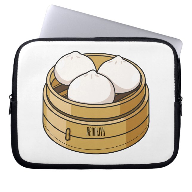 Funda Para Portátil Ilustracion personalizado Dim sum (Frente)