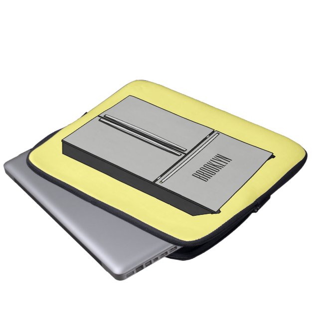 Funda Para Portátil Ilustracion personalizado frigorífico de puerta fr (Inferior anverso)