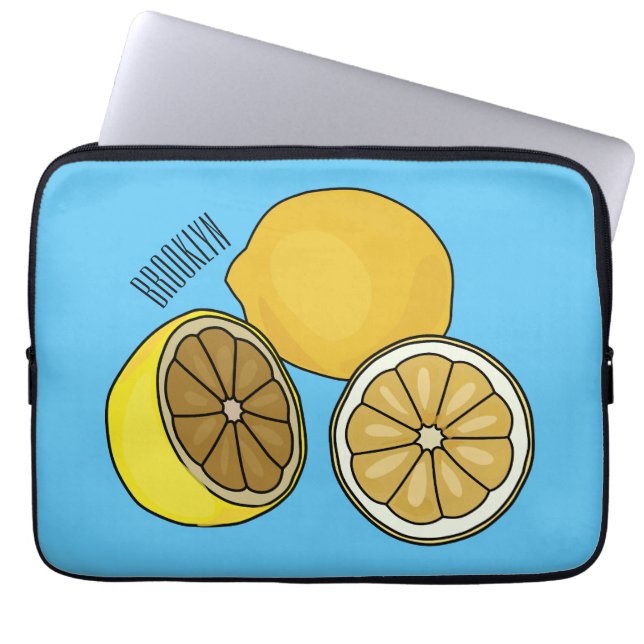 Funda Para Portátil Ilustracion personalizado limón (Frente)