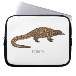 Funda Para Portátil Ilustracion personalizado pangolín de cola larga