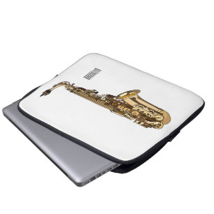 Funda Para Portátil Ilustracion personalizado saxofón