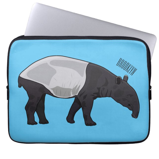 Funda Para Portátil Ilustracion personalizado Tapir (Frente)